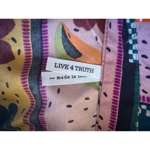 Live 4 Truth Large Tropical Print Multicolor Floral Toucan Button Up Shirt Dress - Picture 7 of 7